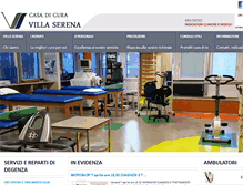 Tablet Screenshot of clinicavillaserena.com